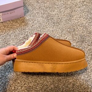 Brown Slip-On Women's Shoes